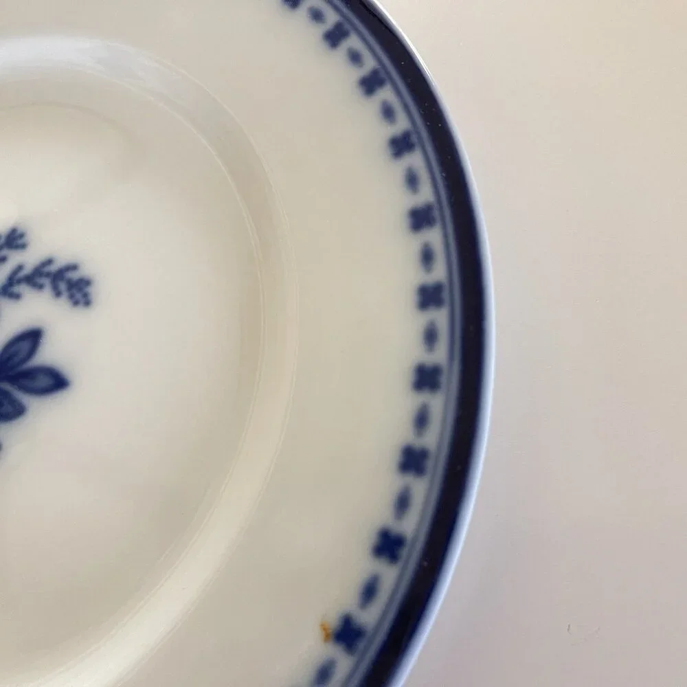 Williams Sonoma Flow Blue Salad Plate Dessert Floral Blue White